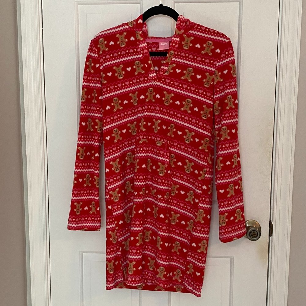 Jenni by Jennifer Moore Hooded Fleece Sleepshirt